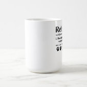 Mug Funny Retraité définition chien maman papa Paw ama (Centre)