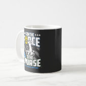 Mug Funny Retraité officier de police Golf Retraite Ca (Devant gauche)