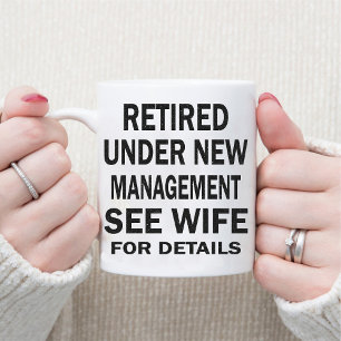 Mug Funny Retraité Papa Anniversaire Retro Café