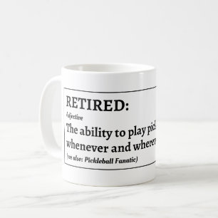 Mug Funny Retraité Pickleball