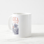Mug Funny Retro 2025 Grunge Design, Golfe Des Etats-Un (Devant gauche)