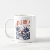 Mug Funny Retro 2025 Grunge Design, Golfe Des Etats-Un (Gauche)