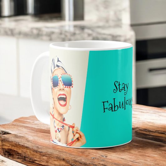 Mug Funny Retro Beach Lady dans Lunettes de soleil Fab