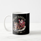 Mug Funny Retro Christmas Cat (Gauche)