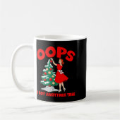 Mug Funny Retro Christmas Oops I Got Another Tree (Gauche)