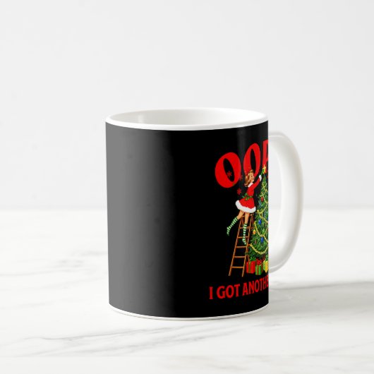 Mug Funny Retro Christmas Oops I Got Another Tree Prem (Devant droit)