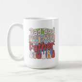 Mug Funny retro Dad bod word art (Gauche)