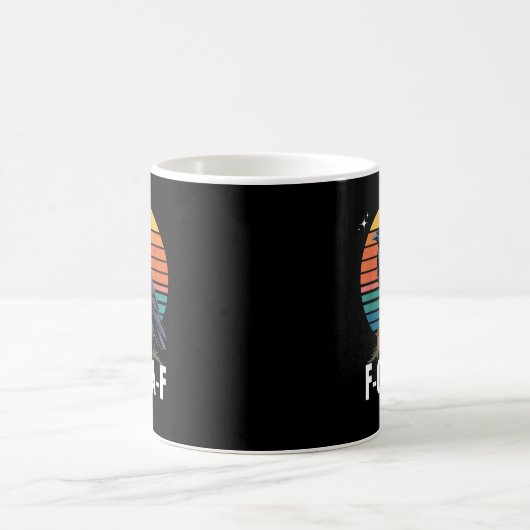 Mug Funny Retro F-Caw-F Bird Crow Crow Bird  (Centre)