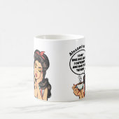 Mug Funny Retro Je ne monte pas et ne brille pas Nom p (Centre)
