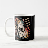Mug Funny Retro Kawaii Japanese Neko Cat Anime Manga L (Gauche)