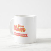 Mug Funny retro Maman - Le café est mon seul espoir, r (Devant gauche)