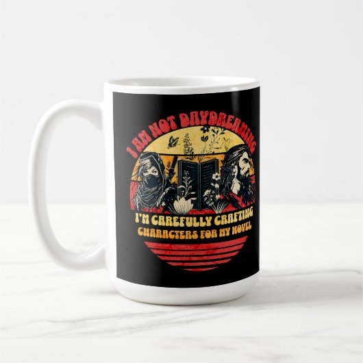 Mug Funny Retro Pas Daydreaming Auteur (Gauche)
