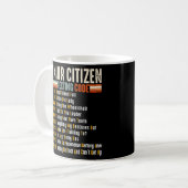 Mug Funny Retro Senior Citizen S Texting Code 4 Elderl (Devant gauche)