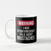 Mug Funny Retro Warning I May Spontaneously Talk About (Gauche)