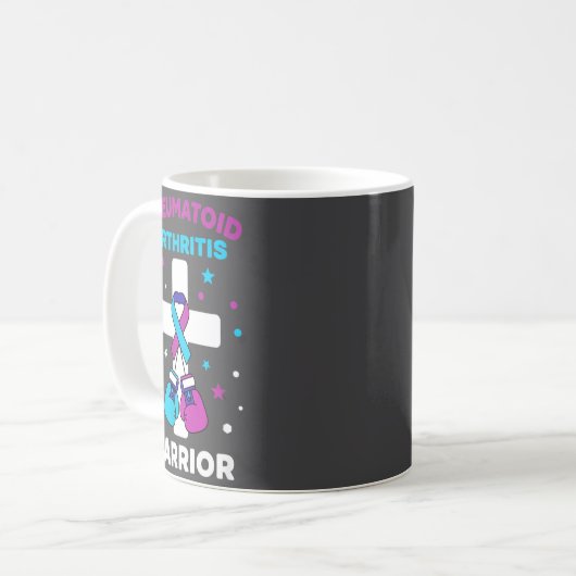 Mug Funny Rheumatoid Warrior Arthritis Awareness (Devant gauche)