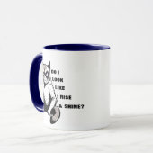 Mug Funny Rise & Shine Grumpy Cat Humour café du matin (Devant gauche)