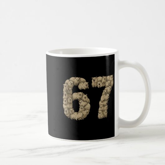 Mug Funny Rock Hyrax Awawa 6 7 Meme Six Seven Love (Droite)
