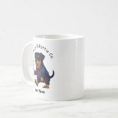 Mug Funny Rottweiler Dog Business Suit Coffee  (Devant gauche)
