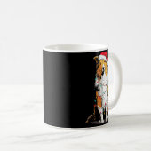 Mug Funny Rough Collie Christmas Graphics Dog Lights L (Devant droit)