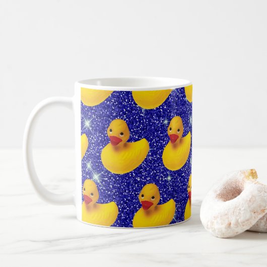Mug Funny Rubber Ducks Yellow Duckie Farm Amoureux des (Avec donut)