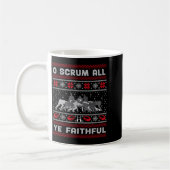 Mug Funny Rugby O Scrum All Ye Faithful Ugly Merry Chr (Gauche)