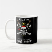 Mug Funny Rule #1 Don't Fall Off The Boat Cruise Rate (Gauche)