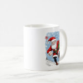 Mug Funny Running Père Noël (Devant droit)