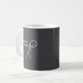 Mug Funny Sad Stickman No Fishing Today Fishing Lovers (Devant gauche)