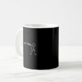 Mug Funny Sad Stickman No New Tools Today  (Devant gauche)