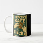 Mug Funny Safe Decks Trading Card Game Pun Humor (Gauche)