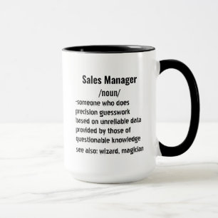 Mug Funny Sales Manager Définition cadeaux pour hommes