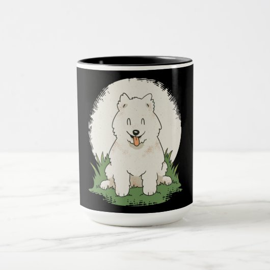 Mug Funny Samoyed Dog (Centre)