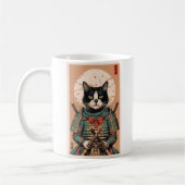 Mug Funny samurai cat (Gauche)