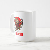 Mug Funny Samurai Cat Soccer - Gift for Coffee & Cat (Devant gauche)