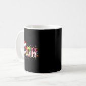 Mug Funny Santa Bruh Baseball Christmas Xmas Meme Paja (Devant gauche)