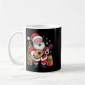 Mug Funny Santa Christmas Design Lute Holiday Xmas Paj (Gauche)