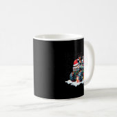 Mug Funny Santa Clause Riding Monster Red Truck Xmas T (Devant droit)