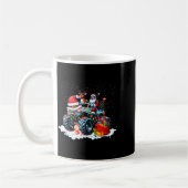 Mug Funny Santa Clause Riding Monster Red Truck Xmas T (Gauche)