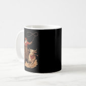Mug Funny Santa Cowboy Rodeo Reindeer Western Horse Ro (Devant gauche)