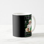 Mug Funny Santa Drinking Beer Splitting G Christmas Ad (Devant droit)