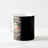 Mug Funny Santa lisant 67 Meme Tee Noël Enseignant (Devant gauche)