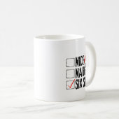 Mug Funny Santa Nice Naughty Six Seven Meme 67 Christm (Devant droit)