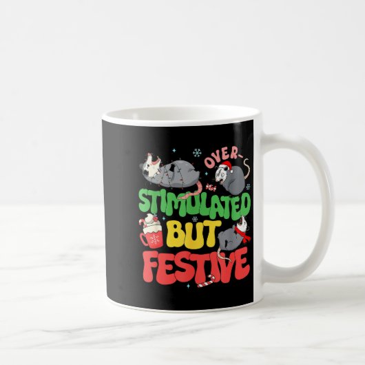 Mug Funny Santa Ossums Overstimulated But Festive Xmas (Droite)