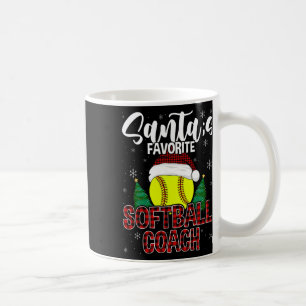 Mug Funny Santa préféré Softll Coach Noël carreaux