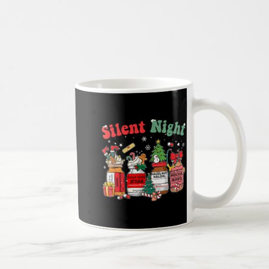 Mug Funny Santa Profol Silent Night Icu Nurses Merry C (Droite)