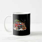 Mug Funny Santa Riding Christmas Tree Truck Fox Christ (Gauche)