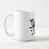 Mug Funny Santa Skeletons Having a Snowball Fight  (Gauche)