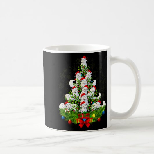 Mug Funny Santa Xmas Arctic Fox Christmas Tree (Droite)