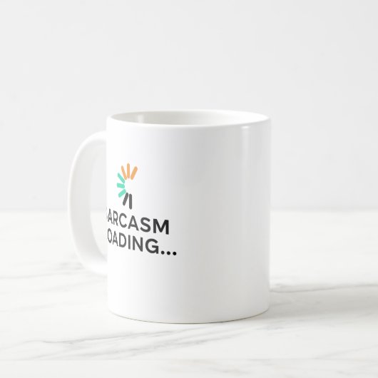 Mug Funny Sarcasm Loading Quote Minimalist (Devant gauche)