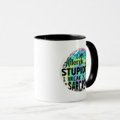 Mug Funny sarcasm word art  (Devant droit)